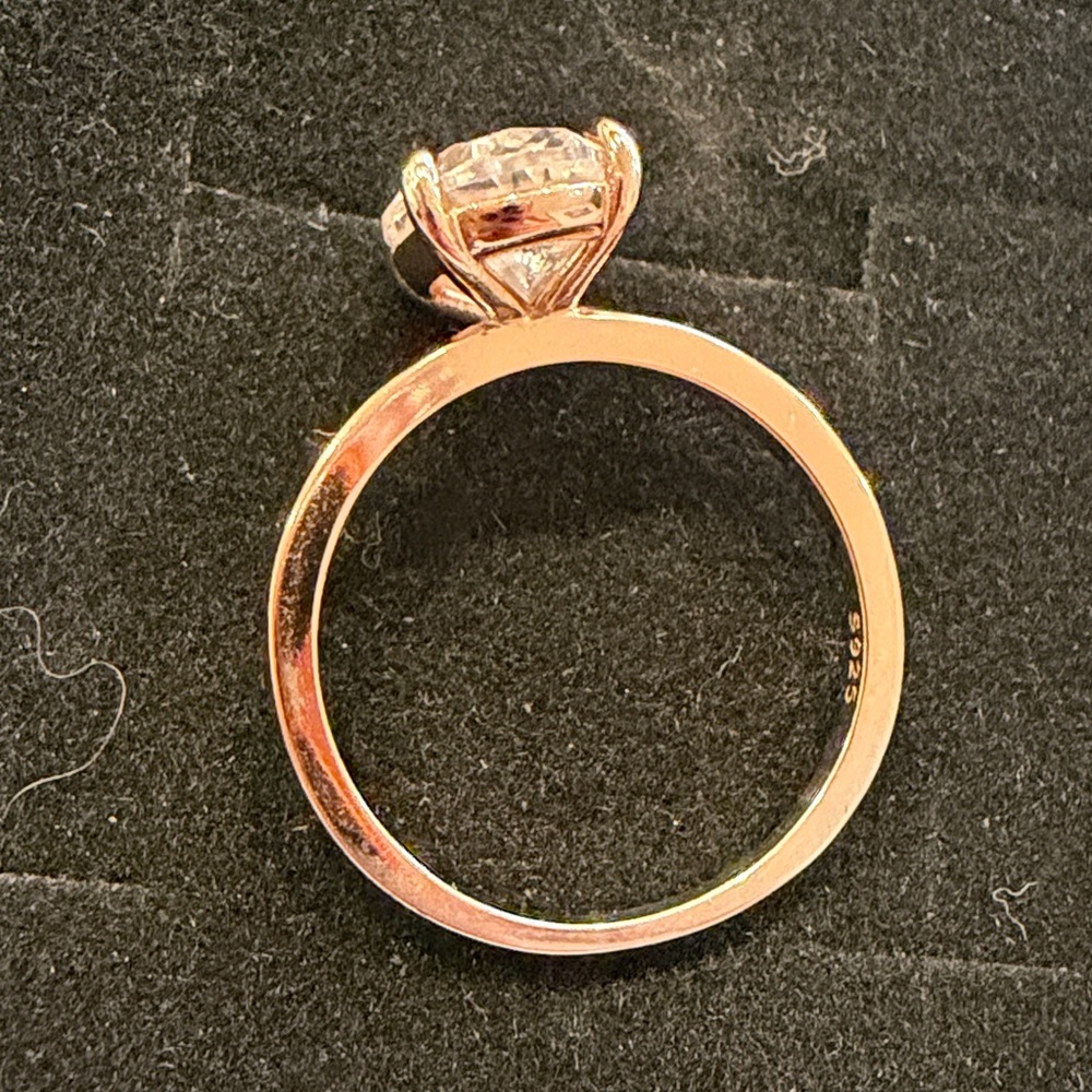 3CT Oval Cut Solitaire Ring 8 - Picture 12 of 13
